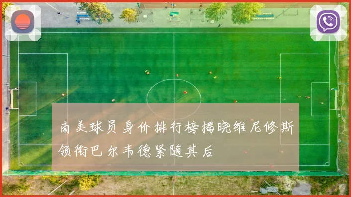 南美球员身价排行榜揭晓维尼修斯领衔巴尔韦德紧随其后